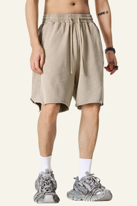 Men's Cotton Streetwear Washed Relaxed Short