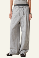 Women's Double-Waistband Straight Leg pants.
