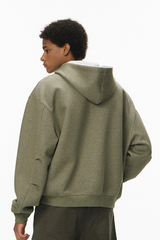 Men's Streetwear Double-Sided Zip Hooded Jacket