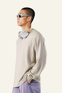 Men's Athletic Color Block Long-sleeve T-shirt.