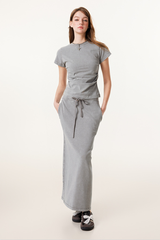 Women's Raw Edge Washed Colorblock Webbing Patchwork Set