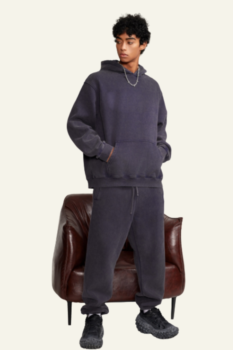 Men's Streetwear Set: Hoodie & Cuffed Sweatpants