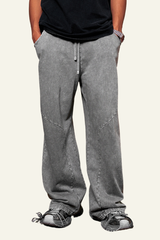 Men's Cotton Vintage Washed Straight Leg Pant