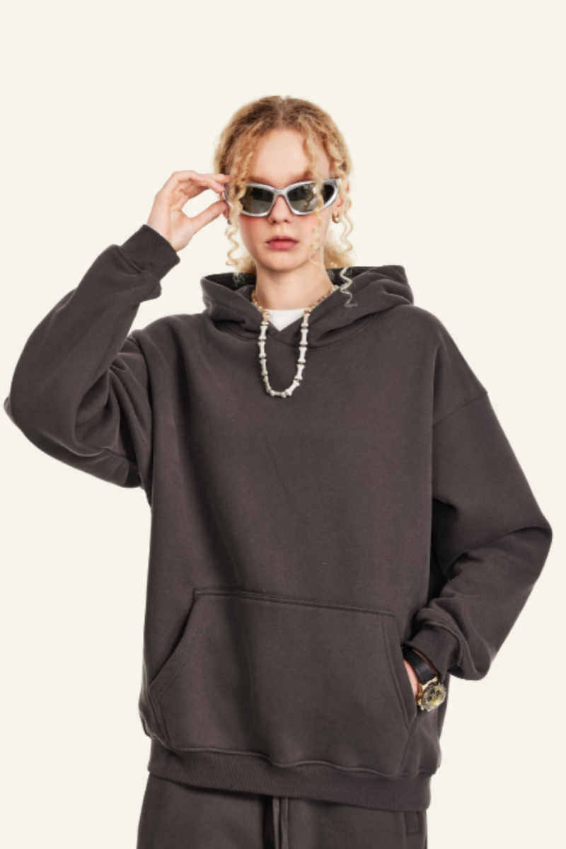 Women's  Solid Color Over Size Hoodie