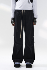 Men's Streetwear Side Pleated Quick-Dry Straight Leg Pants