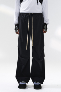 Men's Streetwear Side Pleated Quick-Dry Straight Leg Pants