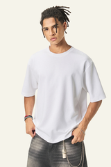 Men’s Streetwear Relaxed  Solid T-shirt
