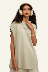 Women's Streetwear Heavyweight Cotton Sleeveless Top
