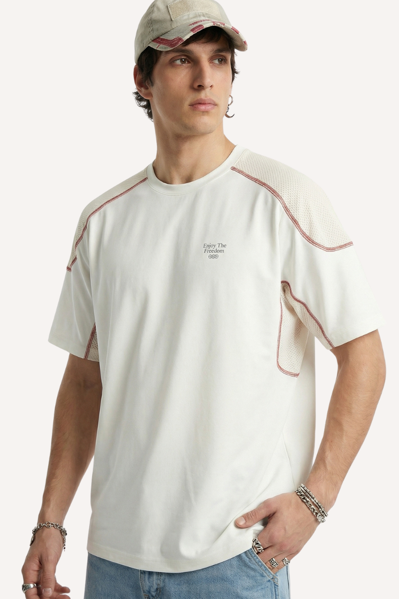 Unisex Spring Summer Zone Cooling Reflective Loose Long Tee