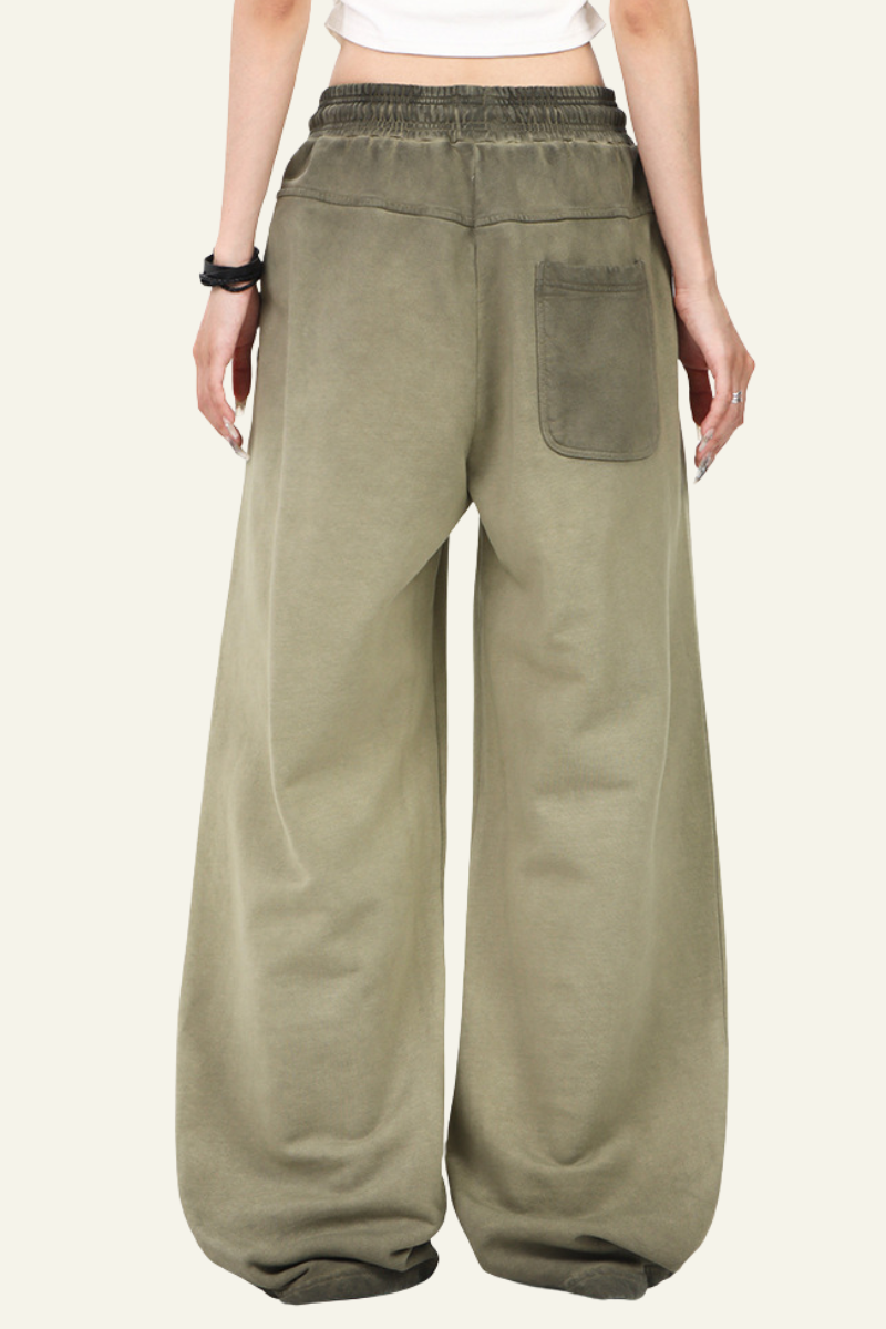 Men's Cotton Vintage Washed Straight Leg Pant