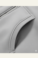 Men's Streetwear Cropped Full Zipper Hooded Jacket