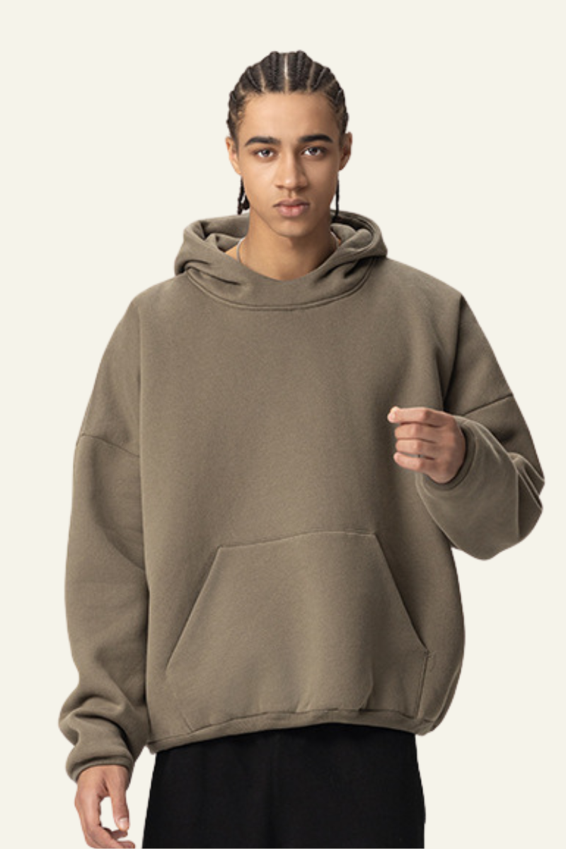 Men's Streetwear Oversize Front Pocket Hoodie