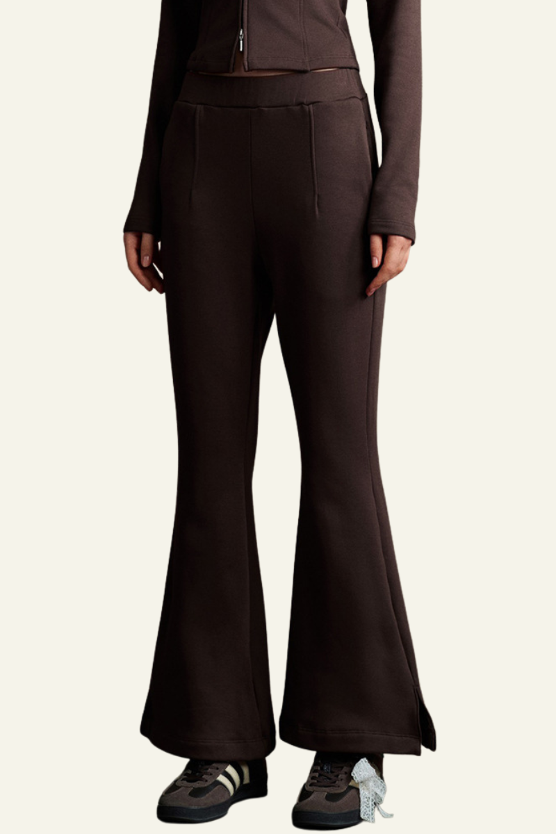 Women's Slimming Pleated waist Flared Pants
