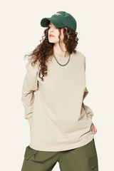 Women's 350 Heavyweight Cotton Long-sleeve T-shirt.