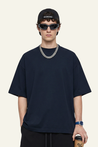 Men's Streetwear Relaxed Solid Color T-shirt