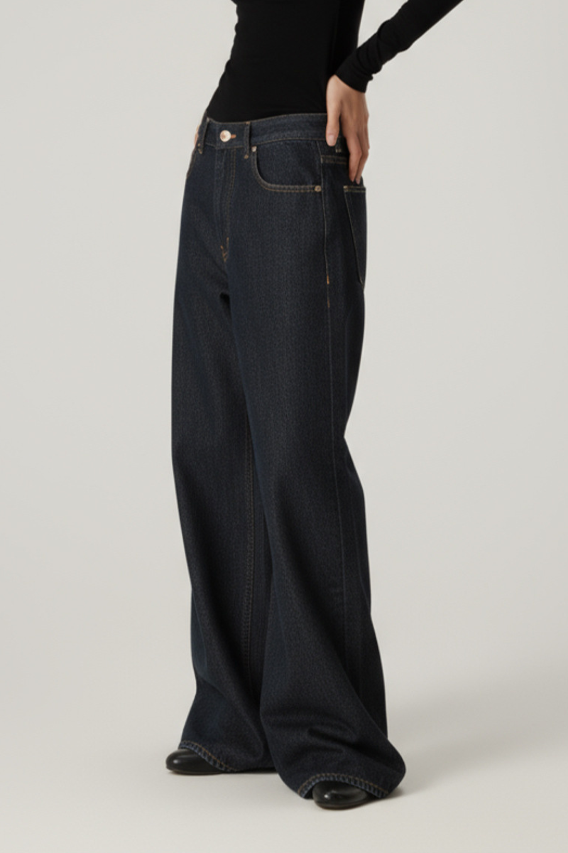 Women's Streetwear Vintage Wide Leg Jeans