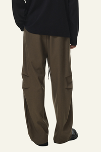 Men's Streetwear Linen Pleadted Wide-leg Pants