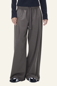 Women's Streetwear Twill Wide Leg Pants