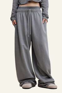 Women's  Vintage-Washed Cotton Straight-Leg Pants.