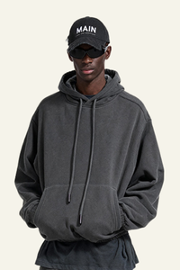 Men's Streetwear Fleece-lined Front Pocket Hoodie