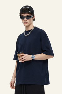 Men's Streetwear Relaxed Solid Color T-shirt