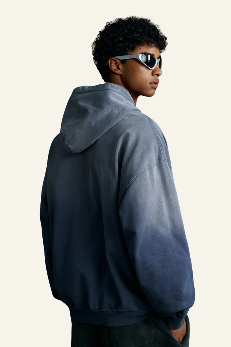 Men's 480 Heavyweight Vintage Gradient Color Cotton Hoodie