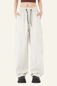 Men's High-Elasticity Draping Workwear Wide-Leg Pants