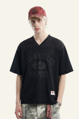 Men's Cotoon Streetwear  Faux Embroidery T-shirt