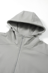 Men's Streetwear Front Pocket Full-zipper Hooded Jacket