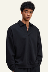 Men's Stand-Collar Pullover Hoodie