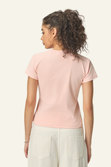 Women's Straight-shouldered spicy short-sleeved T-shirt
