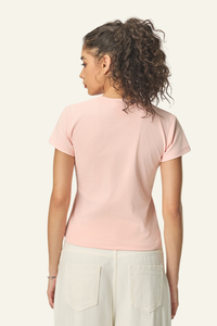 Women's Straight-shouldered spicy short-sleeved T-shirt
