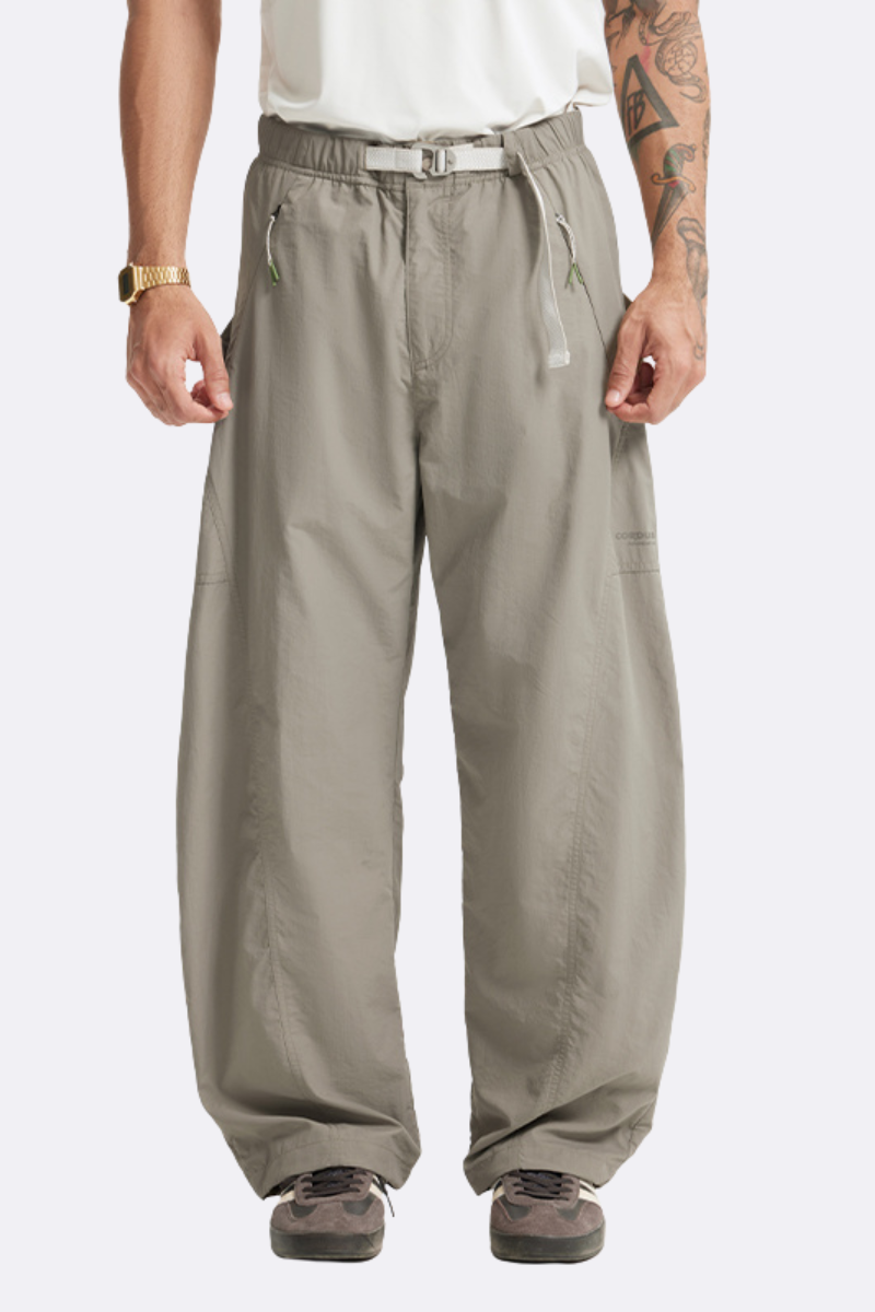 Men's 3D Cut Secure Zip Waterproof Drawstring Cargo Pants