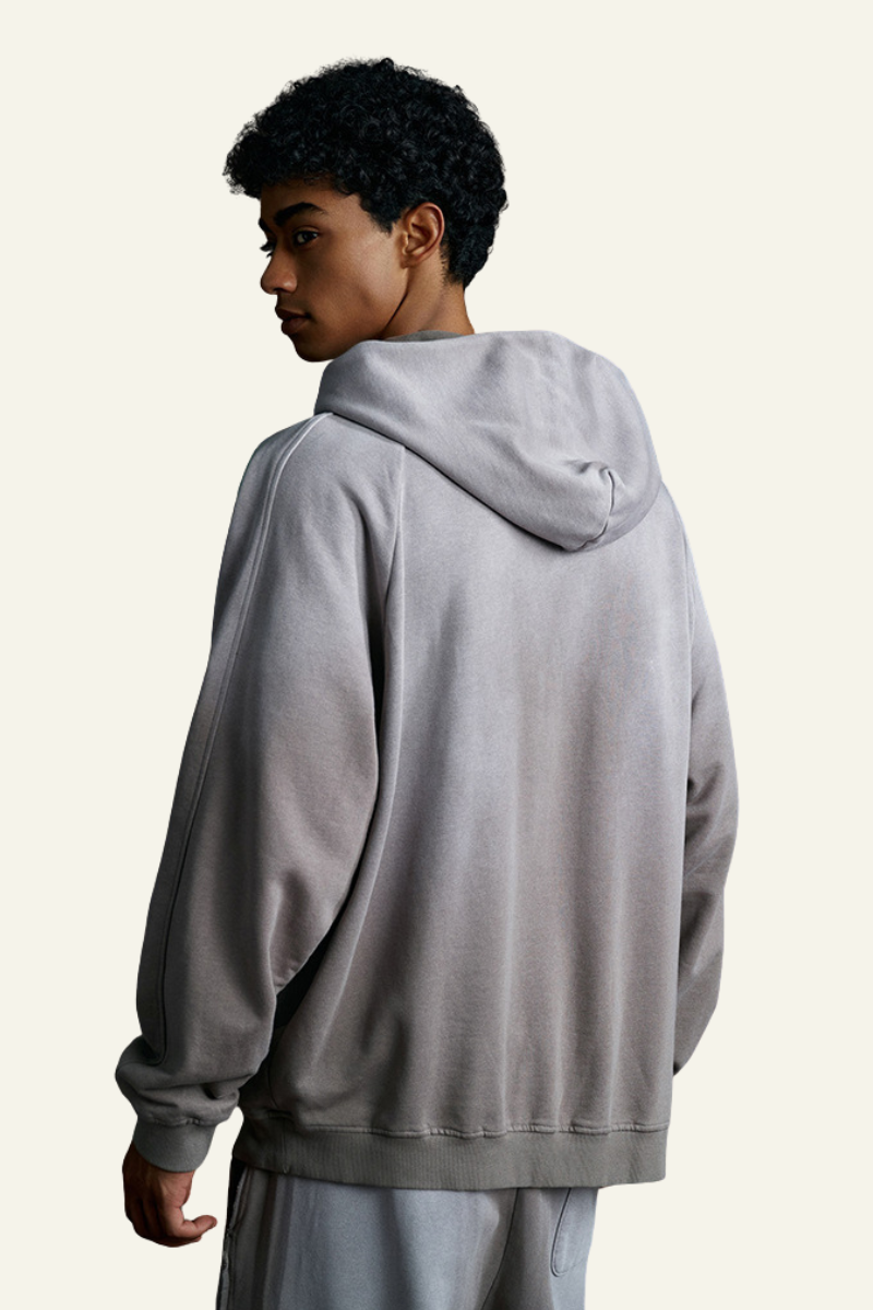Men's Gradient Color Cotton Hoodie
