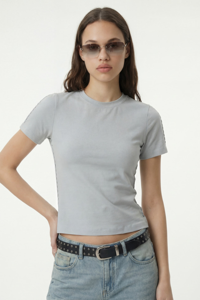 Women's Spring Summer Embroidery Quick Dry Oversized Tee