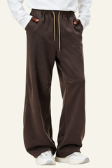 Men's Streetwear Drawstring Straight Leg Pants