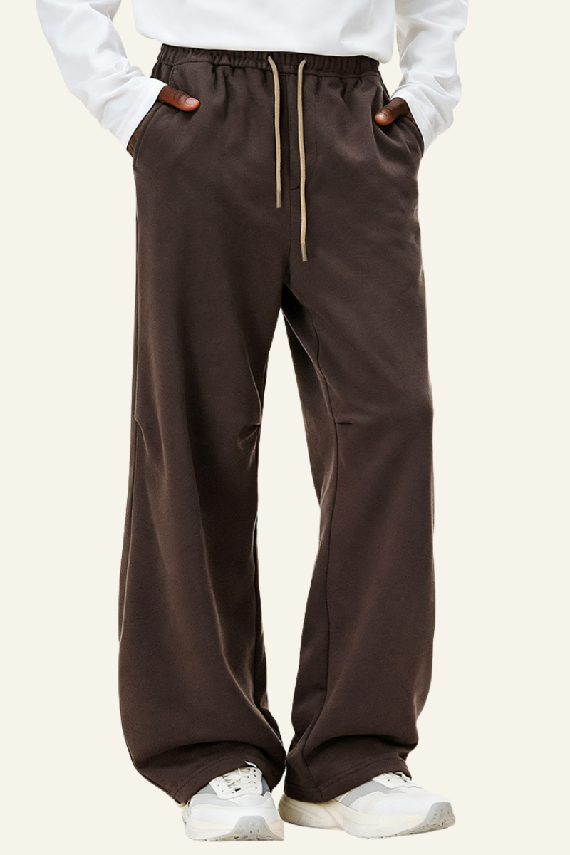Men's Streetwear Drawstring Straight Leg Pants