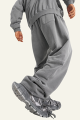 Men's Heavyweight Washed Cotton Athletic Wear Pants
