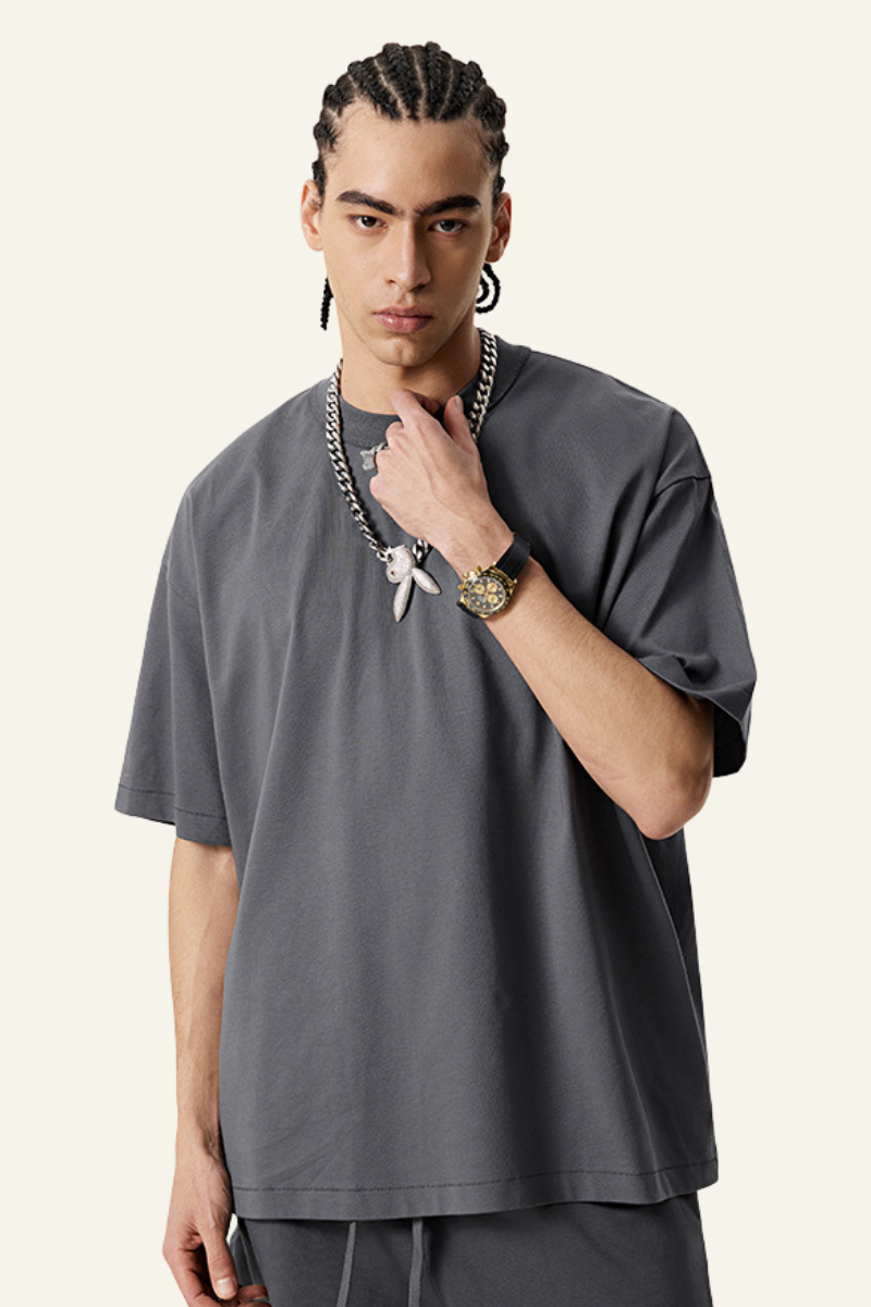 Men's Solid Color Quick-Dry Cotton T-Shirt