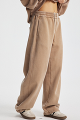 Men's Streetwea Distressed Curved-Blade Sweatpants