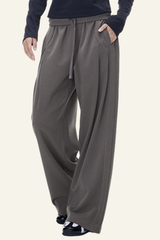 Women's Streetwear Twill Wide Leg Pants