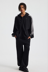 Men/Women's Unisex 430g Spray Washed Zipper Hoodie Set