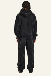 Men's Washed Set:Hoodie & Straight Leg Pants
