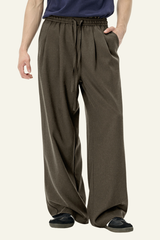Men's Streetwear Loose-fitting Solid Straight Leg Pants