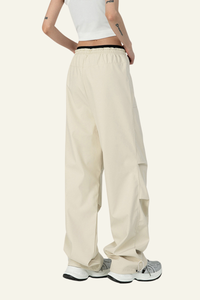 Women's Water-Resistant Lightweight Pleated  Cargo Pants