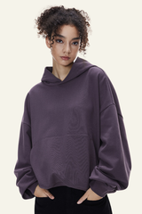 Women's Streetwear Short Loose-fitting Drop Shoulders Hoodie