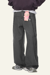 Men's  Cotton Streetwear Distressed-style Vintage Pants