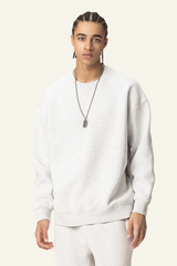 Men's Washed Distressed Solid Pullover