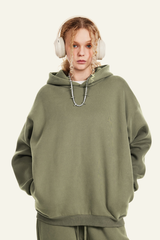 Women's Streetwear Fleece-Lined Hoodie