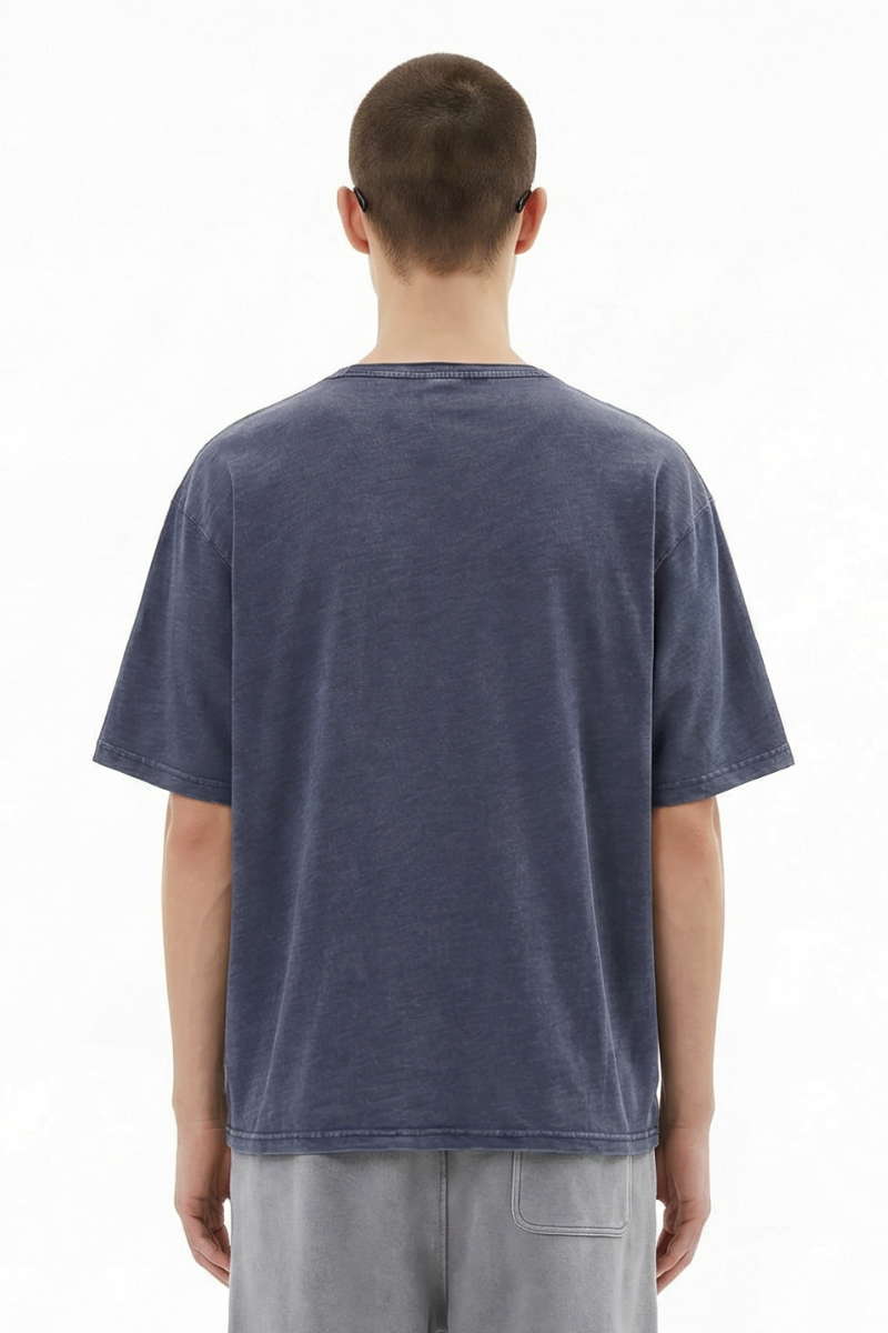 Men's Cotton Vintage Washed Distressed T-shirt